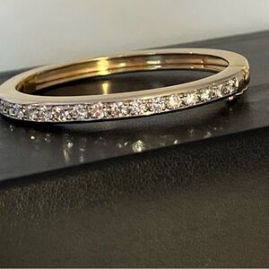 Elegant 14k Diamond Bangle